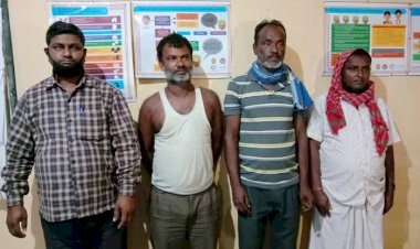 ডিফুত লকডাউন অমান্য কৰা চাৰিজনক আটক