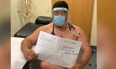 জার্মানত পিপিইৰ দাৱীত নগ্ন হৈ প্রতিবাদ চিকি‍ৎসকৰ