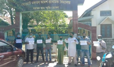 যোৰহাটত 'মকতব' স্কুলৰ  নাম সলনি কৰাক লৈ তীব্ৰ প্ৰতিবাদ