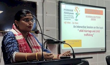 বোকাখাতত পোষণ মাহৰ বিভিন্ন কাৰ্যসুচী :  বাল্য বিবাহৰ বিৰুদ্ধে মহাবিদ্যালয়ত সজাগতা সভা :