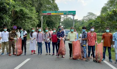 কাজিৰঙা ৰাষ্ট্ৰীয় উদ্যানত বন্যপ্ৰাণী সপ্তাহ :  হলৌ বান্দৰ দিৱস উদযাপন  : কাঞ্চনজুৰি এনিমেল কৰিডৰত চাফাই অভিযান :