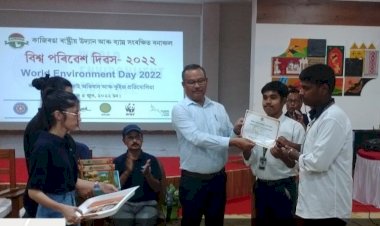 কাজিৰঙা ৰাষ্ট্ৰীয় উদ্যানত বিশ্ব পৰিৱেশ দিৱস : কুইজ প্ৰতিযোগিতাত বোকাখাতৰ জে ডি এচ জি মহাবিদ্যায়ৰ দুটা দললৈ প্ৰথম আৰু তৃতীয় শ্ৰেষ্ঠ বঁটা  :