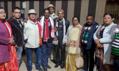 অসম ৰাজ্যিক সাংবাদিক সংস্থাৰ নৱ নিৰ্বাচিত সভাপতি জিতু শৰ্মা ৰাজখোৱাক বোকাখাতত বিপুল সম্বৰ্ধনা  :