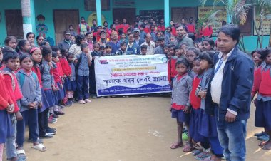 অসম চাহ জনগোষ্ঠী সাহিত্য সভাৰ গোলাঘাট জিলা সমিতি আৰু সংবাদ পত্ৰ জননী বাৰ্তাৰ  উদ্যোগত বোকাখাতত“স্কুলকে খৱৰ লেবই চ্চালা”নামক এক শৈক্ষিক কাৰ্যসুচীৰ শুভাৰম্ভ :