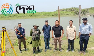 ব্ৰহ্মপুত্ৰৰ জলপৃষ্ঠ জোখাৰ বাবে বোকাখাতৰ ধনশিৰিমুখ আৰু কাজিৰঙা ৰাষ্ট্ৰীয় উদ্যানৰ ডিফলুমুখত কেন্দ্ৰীয় জল আয়োগৰ স্কেল সংস্থাপন :