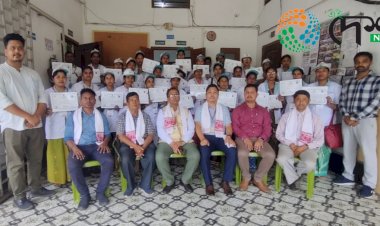 বোকাখাতৰ আৰছেটি কেন্দ্ৰত গাহৰি আৰু ছাগলী পালনৰ বিশেষ প্ৰশিক্ষণৰ :  সামৰণী অনুষ্ঠানত ৬০ গৰাকী প্ৰশিক্ষাৰ্থীক মানপত্ৰ প্ৰদান  :