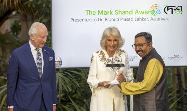 উত্তৰ পূৱ ভাৰতত এছিয়ান হাতীৰ সংৰক্ষণৰ বাবে কৰা কামৰ স্বীকৃতি : আগশাৰীৰ জৈৱ বৈচিত্ৰ্য সংৰক্ষণ সংস্থা আৰণ্যকলৈ ইংলণ্ডৰ সন্মানীয় মাৰ্ক শ্বাণ্ড বঁটা :