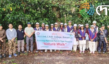 Special Nature Walk Trekking by Students of Chandra Nath Bezbaruah College, Bokakhat: Study of Forest Biodiversity.