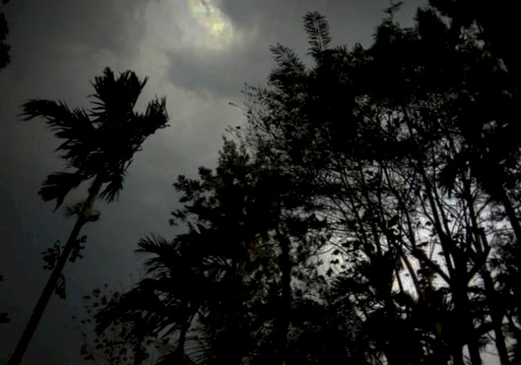 এজাক প্ৰচণ্ড ধুমুহাত বিধ্বস্ত গুৱাহাটী মহানগৰ,চাৰিওফালে অন্ধকাৰ