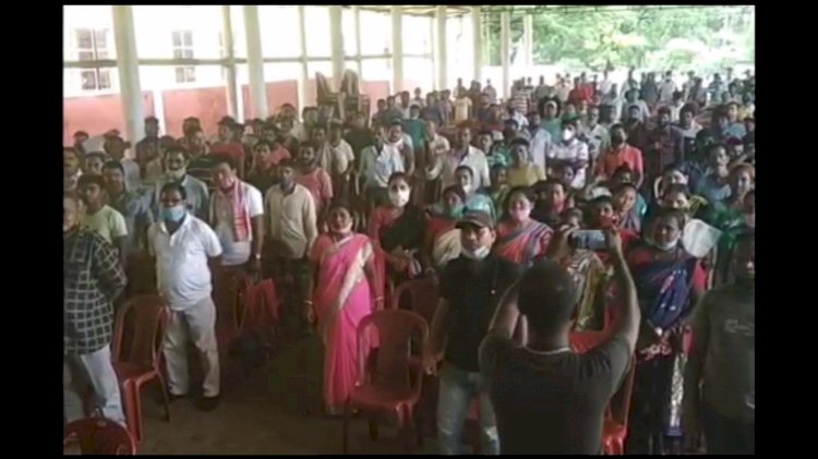 উত্তৰ-পূৱ কয়লা ক্ষেত্ৰ সুৰক্ষাৰ দাবীৰে মাৰ্ঘেৰিটা সাংবাদিক সন্থাৰ উদ্যোগত লিডুত গণ অভিবৰ্ত্তন