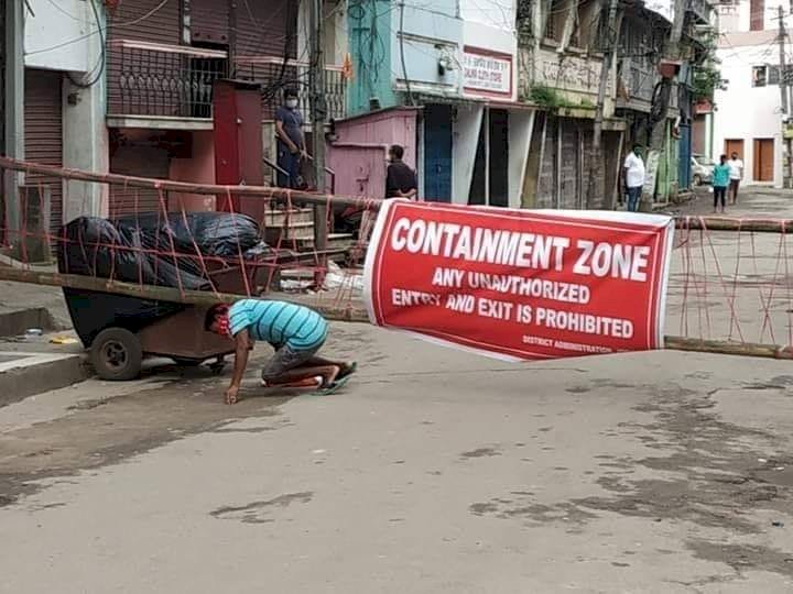 যোৰহাটত ৮ জনৰ দেহত কৰো'না পজিটিভ , নগৰৰ তিনি ঠাইত Containment Zone ঘোষণা