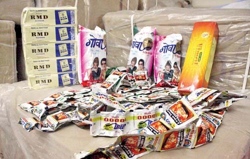 গোলাঘাটত বৃহৎ পৰিমাণৰ গুটখা আৰু জৰ্দা জব্দ