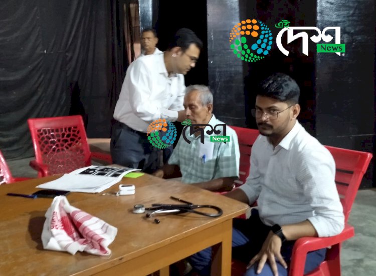 আই চি আই চি আই বেংকৰ উদ্যোগত বোকাখাতত বিনামূলীয়া স্বাস্থ্য পৰীক্ষা শিবিৰ :