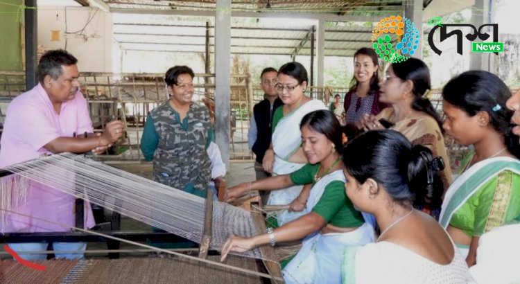 কাজিৰঙাৰ অগৰাতলীত মেটেকাৰ আঁহৰ কাপোৰ আৰু কাগজ নিৰ্মানৰ প্ৰশিক্ষণ : উপকৃত হৈছে স্থানীয় যুৱক যুৱতী  :