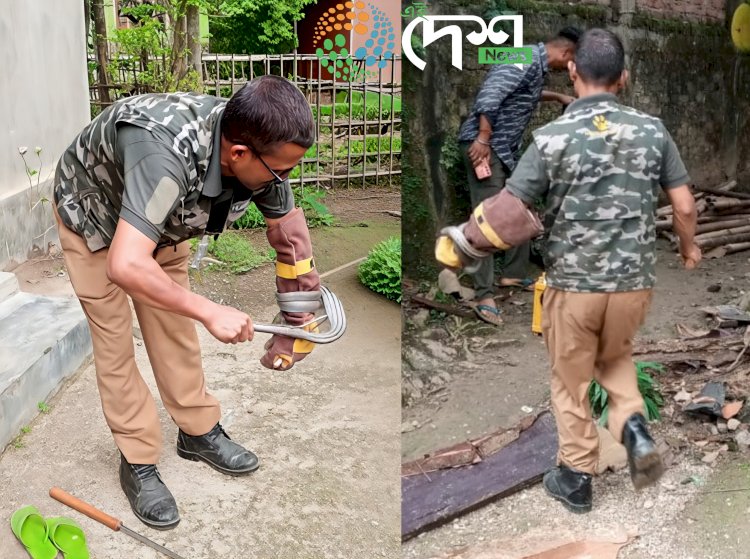 Mohammed Nurjamal a Snake Rescuer of Kaziranga :