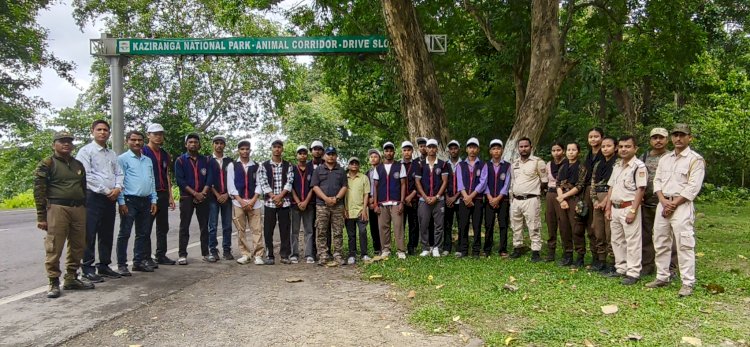 Garbage Clean-up Drive at Panbari Animal Corridor in Kaziranga by NSS Volunteers of JDSG College, Bokakhat