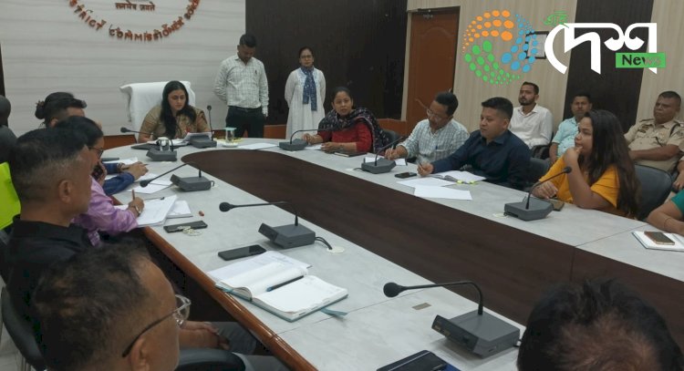 Discussion on Preparations for Possible Flood Situation in Bokakhat Co-District .