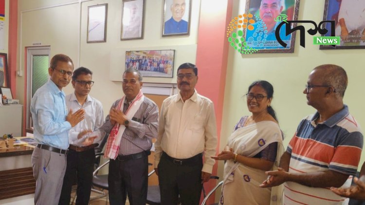 Freshers’ Welcome Ceremony at Bokakhat’s C N B Senior Secondary School: Donation of Books and Cupboards by Retired NERIST Professor Dr. Nidhuban Dev.